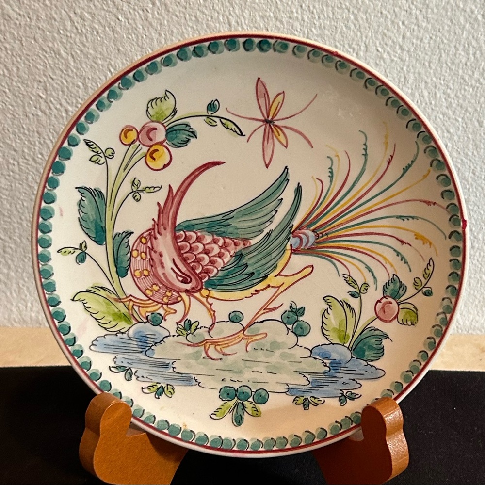 Antique Anfora Agueda Small hand painted plate (Portuguese)